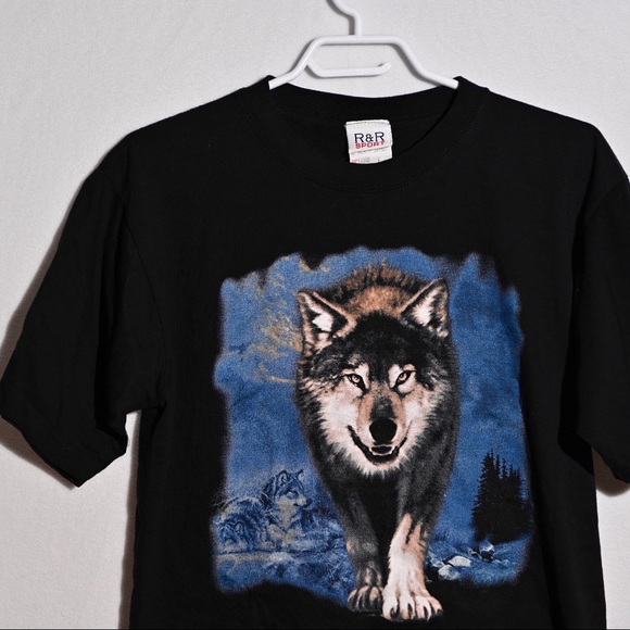 Vintage Wolf T Shirt - Picture 3 of 3